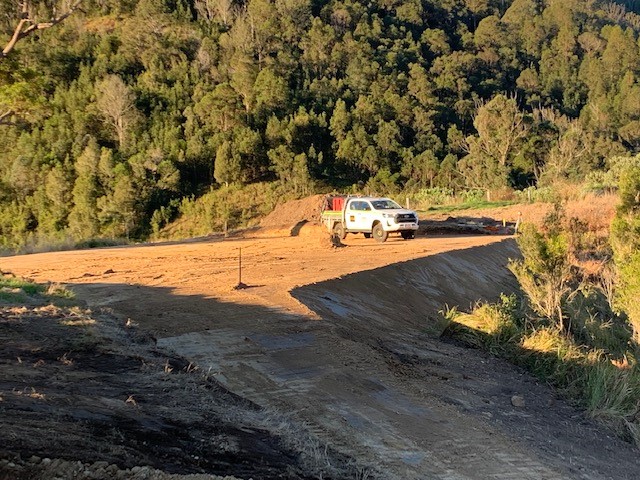 Earthmoving - earthworks - excavation - shed pad - Conondale